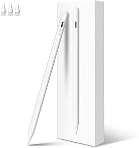 13 min Fast Charging Stylus Pen for iPad - With Palm Rejection and Tilt Sensitivity, Works with iPad Air 3/4/5, iPad Mini 5/6, iPad 6-10, iPad Pro 11" & 12.9"