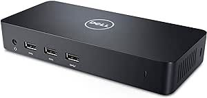 Dell USB 3.0 Ultra HD/4K Triple Display Docking Station (D3100), Black