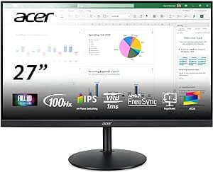 Acer 27" FHD 100Hz FreeSync Monitor with Height Adjustable Stand