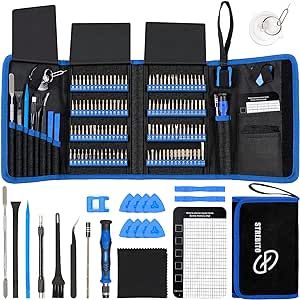 STREBITO Electronics Precision Screwdriver Sets 142-Piece with 120 Bits Magnetic Repair Tool Kit for iPhone, MacBook, Computer, Laptop, PC, Tablet, PS4, Xbox, Nintendo, Game Console
